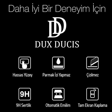 Dux Ducis  iPhone 13 Mini 5.4inç Tempered Cam Ekran Koruyucu 10D Full Kaplama