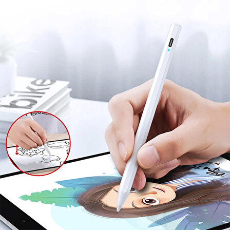 DUX DUCİS Palm Rejection Pencil Capacitive Stylus Pen Kapasif Kalem 120mAh Magnetic