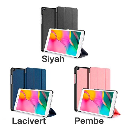 DUX DUCIS SM Galaxy Tab A 8.0 (2019) T290-T295 Kılıf Mıknatıslı Domo Series SİYAH