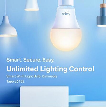 Tapo Smart Wi-Fi Light Bulb Dimmable 2-Pack