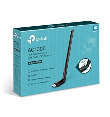 TP-LINK ARCHER T3U PLUS AC1300 H.GAIN D.BAND USB