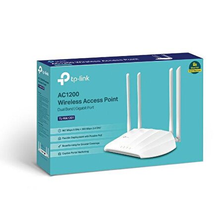 TP-LINK TL-WA1201 AC1200 D.BAND K.SUZ ACCES POINT