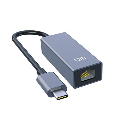 DM CHB017 Type-C to RJ45 1000Mbps Gigabit Ethernet Dönüştürücü