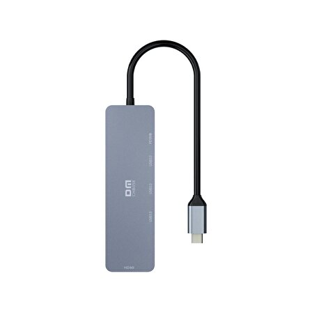 DM CHB058 Type-C to 4K HDMI 3*USB 3.0 PD Hub Dönüştürücü