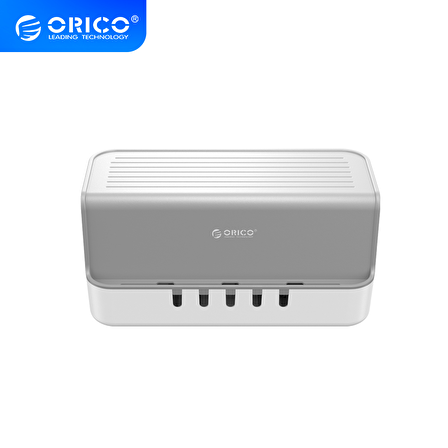 Orico Telefon, Tablet ve Kablo Düzenleyici Büyük Organizer Kutu, Beyaz, CMB-X18, 31 x 16 x 13,7 CM