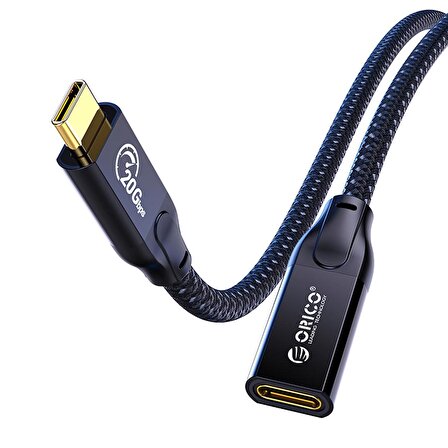 ORICO PD100W 5A 20Gbps USB-C 3.2 Gen2*2 4K@60Hz Örgülü Uzatma Kablosu 50 CM