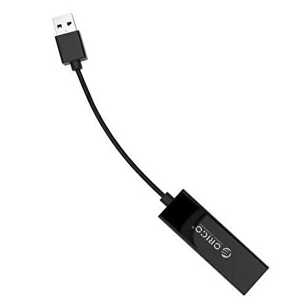 Orico USB 3.0 Gigabit 1000Mbps RJ45 Ethernet Dönüştürücü Adaptör Siyah