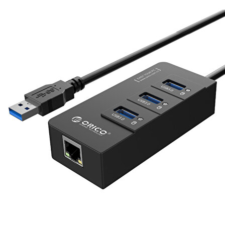 ORICO HR01-U3 3 Port USB 3.0 Gigabit Ethernet RJ45 Dönüştürücü USB Çoklayıcı