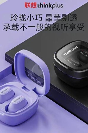 Lenovo XT62 kulaklık Bluetooth 5.3 kablosuz kulakiçi kulaklık HD çağrı Purple