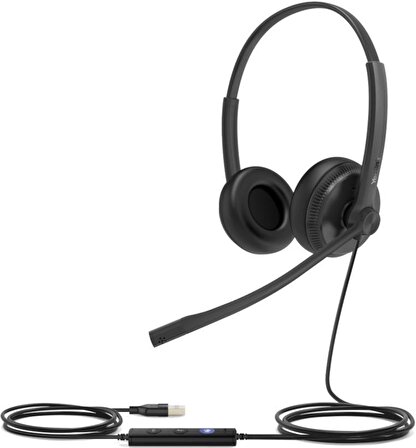 Yealink UH34-Duo Teams Uyumlu Taçlı USB Kulak Üstü Kulaklık