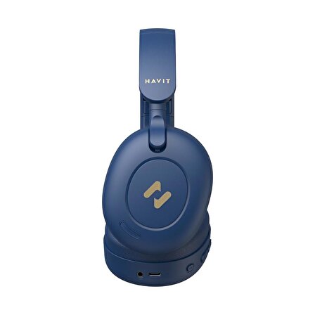 Havit H655BT Pro Hi-Res, Anc, Ai Gürültü Engelleme, Kulaküstü Bluetooth Kulaklık Mavi