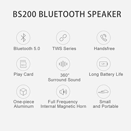 HP BS200 Kablosuz Bluetooth Hoparlör