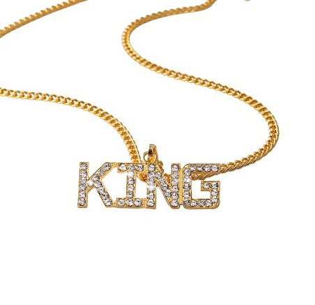 King Kral Hip Hop Thug Life Gangster Unisex Kolye Zinciri