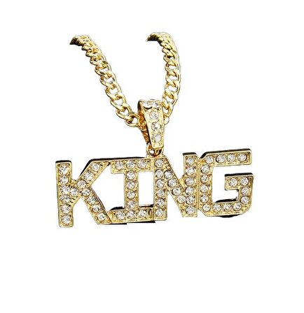 King Kral Hip Hop Thug Life Gangster Unisex Kolye Zinciri