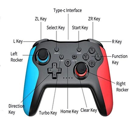  Android IOS PC Tablet Smartphone N.Switch PS3 PS4 TV Box Uyumlu Joystick Gamepad