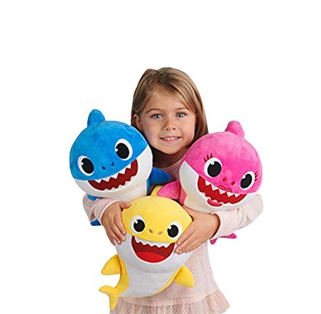 Baby Shark Babby Shark İthal Müzikli Oyuncak Peluş 30 CM