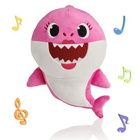Baby Shark Mommy Shark İthal Müzikli Oyuncak Peluş 30 CM