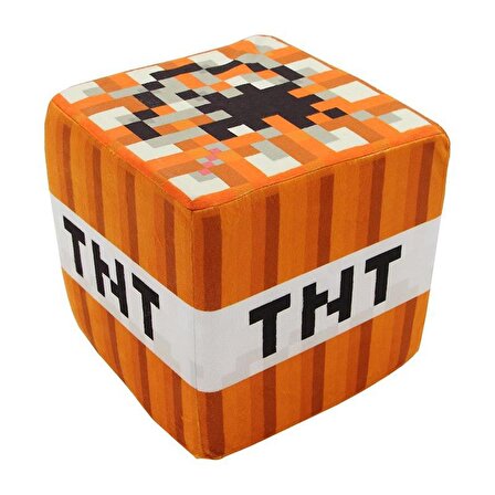 Minecraft TNT Küp Yastık Dekoratif Minder Peluş Oyuncak 30 CM