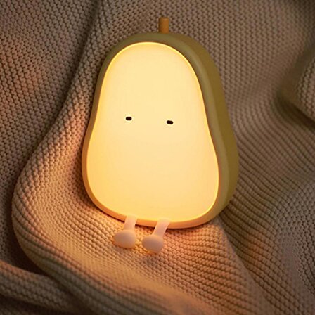 Çocuklar için Silikonlu USB Şarj Edilebilir LED Gece Lambası 