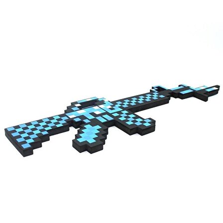 Minecraft Diamond Stil Tabanca Tüfek 60 cm