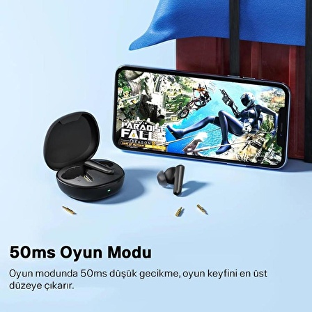 Soundpeats Life Lite 12mm Dinamik Sürücü Bluetooth 5.2 Kablosuz Kulaklık Siyah