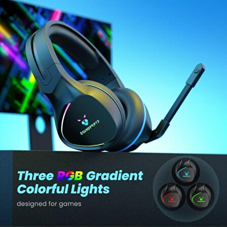 Soundpeats G1 Mikrofonlu Stereo RGB Gürültü Önleyicili Oyuncu Kulak Üstü Kablolu Kulaklık