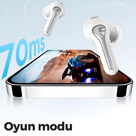 Soundpeats Capsule 3 Pro Hi-Res ANC Bluetooth 5.3 Kablosuz Kulaklık Beyaz