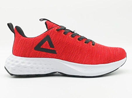 Peak Taichi Eggıı EW0217H Unisex Kırmızı Beyaz Kaymaz Taban Ortopedik Nefes Alabilen Garantili Rahat Hafif Günlük Sneaker Yürüyüş Koşu Spor Ayakkabısı