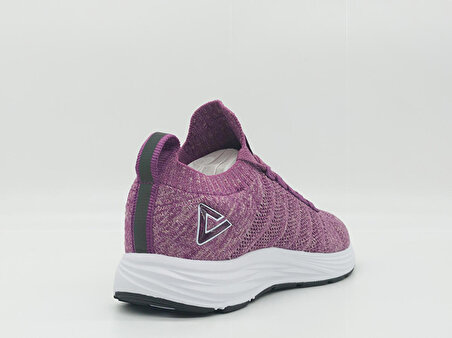 Peak Running EW0127H Kadın Mor Beyaz Kaymaz Taban Ortopedik Nefes Alabilen Garantili Rahat Hafif Günlük Sneaker Yürüyüş Koşu Spor Ayakkabısı 