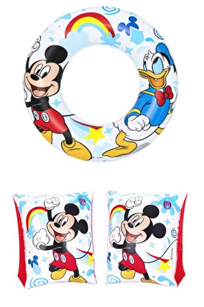 Su Maceralarına Mickey Mouse Büyüsü! Mickey Mouse Temalı Deniz Simidi ve Kolluklarla Eğlenceyi Katla