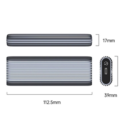 ORICO M.2 NVMe USB 3.2 Gen2 M-Key / B&M-Key 10Gbps SSD Disk Kutusu