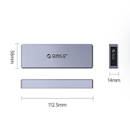 ORICO USB 3.2 Gen2 Type-C 10Gbps M.2 NVMe SSD Disk Kutusu