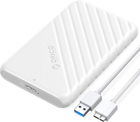 Orico USB 3.0 Micro B 2.5” inch SATA SSD Hard Disk Kutusu Beyaz