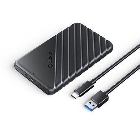 ORICO Type-C 6Gbps USB3.1 Gen1 2.5” inch SATA SSD Hard Disk Kutusu Siyah