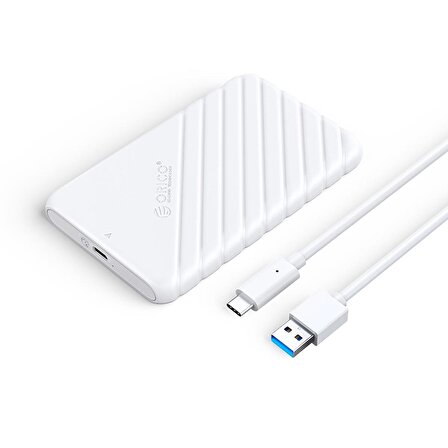 ORICO Type-C 6Gbps USB3.1 Gen1 2.5” inch SATA SSD Hard Disk Kutusu Beyaz