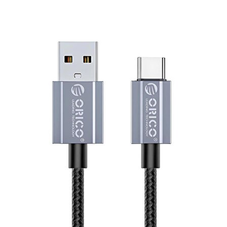Orico 3A USB-A to Type-C Hızlı Şarj ve Data Kablosu 1.5 Metre Siyah