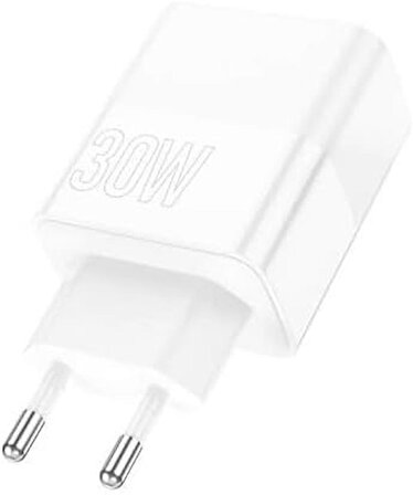 Borofone BA75A USB - Type-C 30 Watt Hızlı Şarj Aleti Beyaz