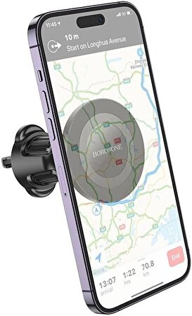Borofone Araç İçi Telefon Güçlü Manyetik Tutucu Araç Havalandırmasına Uygulanır iPhone Uyumlu Samsung Uyumlu Xiaomi Uyumlu BH90