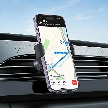 Borofone Profesyonel Araç İçi Telefon Tutucu ve Havalandırma Montaj Kolay Kurulum 4.5-7.0 inç  iPhone Uyumlu Samsung Uyumlu Xiaomi Uyumlu BH92