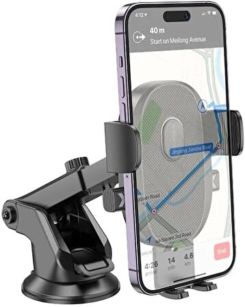 Borofone Araç İçi Telefon Güçlü Tutucu Vantuzlu Model iPhone Uyumlu Samsung Uyumlu Xiaomi Uyumlu BH93
