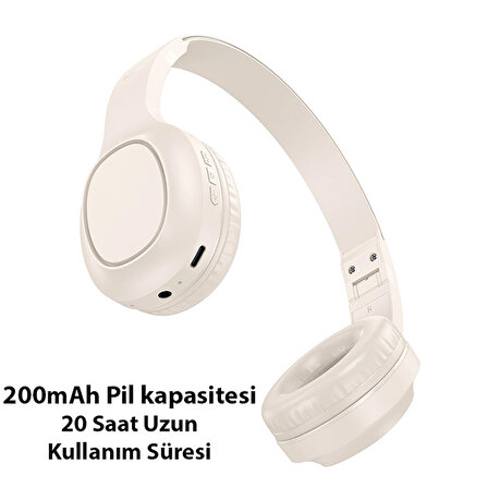 HOCO W46 Hi-Fi Yüksek Ses Bluetooth 5.3 Kablosuz Kulaküstü Kulaklık