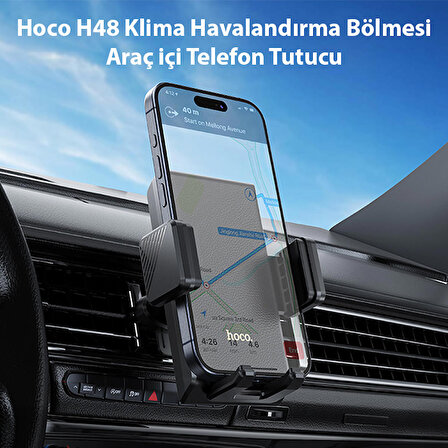 Hoco H48 Klima Havalandırma Bölmesi Araç içi Telefon Tutucu