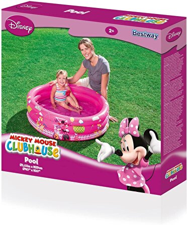 Bestway - Mickey Mouse Minnie Üç Halkalı Çocuk Havuzu, 102 X 25 Cm