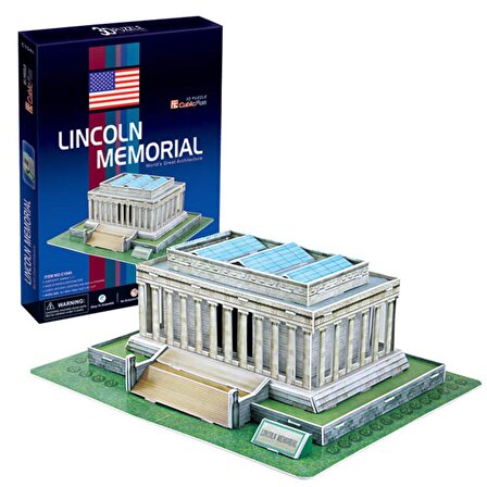 Cubic Fun Lincoln Memorial 9+ Yaş Küçük Boy Puzzle 42 Parça