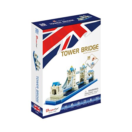 3D Puzzle Tower Bridge 52 Parça