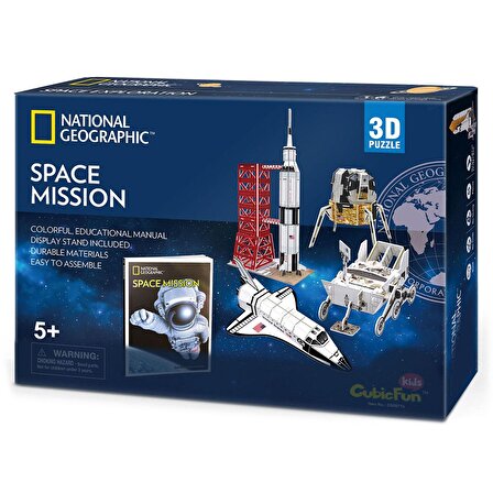 CubicFun National Geographic Kids 3D Puzzle Space Mission