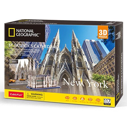 CubicFun National Geographic Saint Patrick Katedrali 3D Puzzle 117 Parça