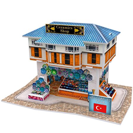 3D Puzzle Türk Seramik Mağazası 25 Parça