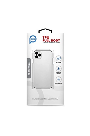 iPhone 14 Tpu Full Body Arka Yuzey Koruyucu Seffaf