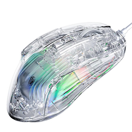 Aula S80 7200DPI 7 Tuşlu RGB Şeffaf Optik Oyuncu Gaming Mouse